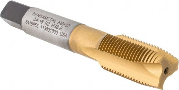 KENNAMETAL 5416955 3/4-16 3B 3 FLUTE TICN/TIN FINISH VANADI