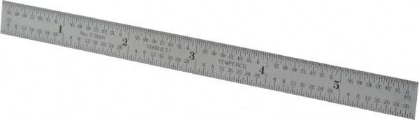 STARRETT 66008 6" LONG, 1/64, 1/32, 1/16, 1/8" GRADUATI