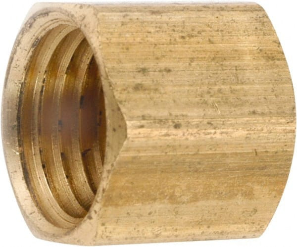 ANDERSON METAL CORP 756108-08 PIPE FITTING, CAP, LEAD-FREE BRASS, 1/2-