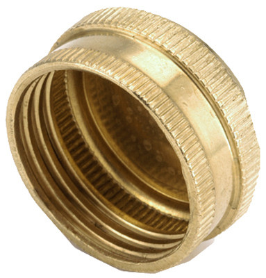 ANDERSON METAL CORP 757404-12 GARDEN HOSE CAP, LEAD-FREE BRASS, 3/4-IN