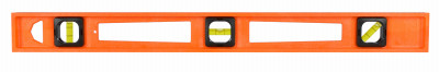 JOHNSON LEVEL & TOOL 7724-O STRUCTO CAST LEVEL, ORANGE, 3 VIALS, 24-