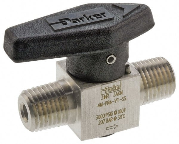 PARKER 8M-PR6-VT-SS 1/2" PIPE, 3,000 PSI WOG RATING, 316 STA
