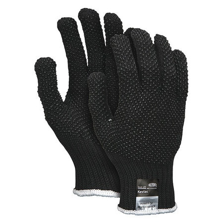 MCR SAFETY 9366BKS REG BLACK KEVLAR DOT 2 SIDE
