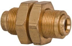 NORGREN 94450704M 1/4" OUTSIDE DIAM, BRASS PUSH-TO-CONNECT