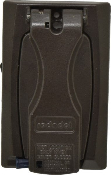 THOMAS & BETTS DCCU-BR WEATHERPROOF OUTLET COVERS/BOX