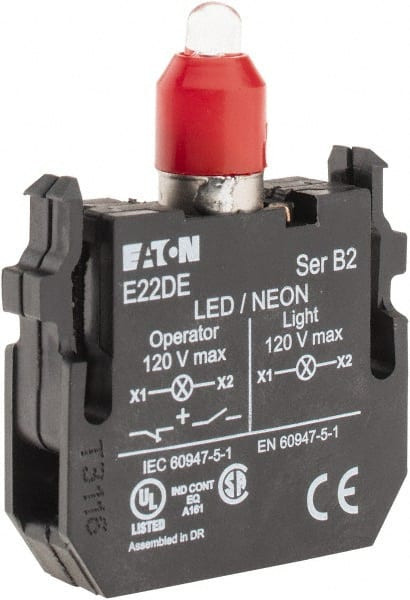 EATON CUTLER-HAMMER E22DL24R 24 VAC/VDC RED LENS LED INDICATING LIGHT