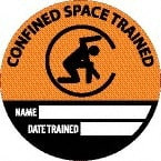 NMC HH141 PACK OF 25 CONFINED SPACE TRAINED - NAME