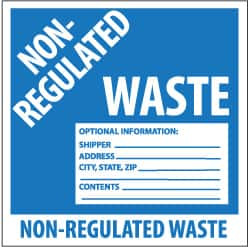 NMC HW9ALV HAZARDOUS MATERIALS LABEL