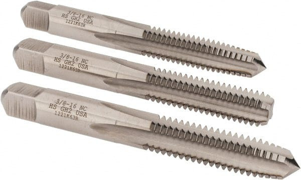 HERTEL K008975AS 1/4-20 UNC, 4 FLUTE, BOTTOMING, PLUG & T