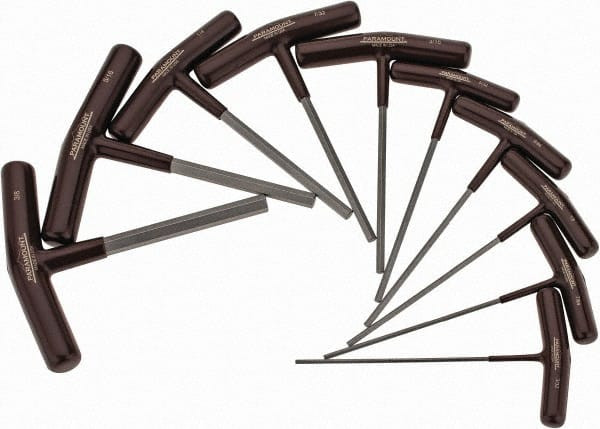 PARAMOUNT PAR35238 10 PIECE T-HANDLE HEX KEY SET