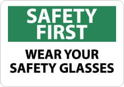 NMC SF39AB SAFETY FIRST - WEAR YOUR SAFETY GLASSES,