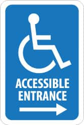 NMC TM151J ACCESSIBLE ENTRANCE, HANDICAP SYMBOL WIT