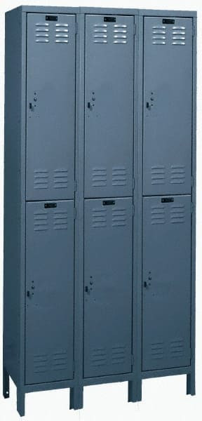 HALLOWELL UH3228-2A-HG HALLOWELL VALUEMAX DOUBLE TIER 6 DOOR LO