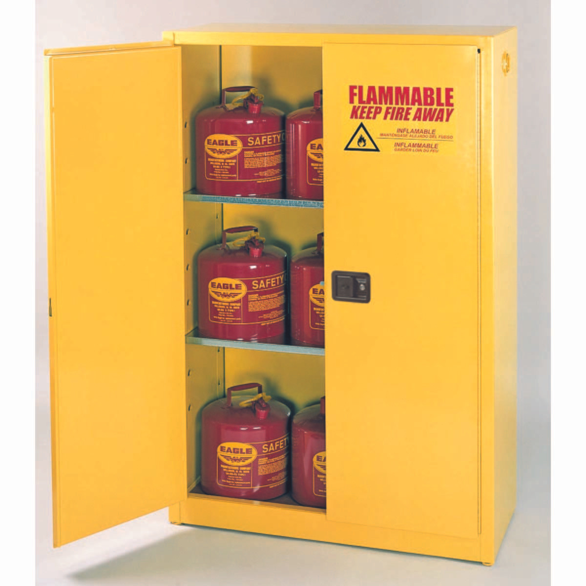 EAGLE MFG 1947X SAFETY STORAGE CABINETS, TWO DOOR MANUAL