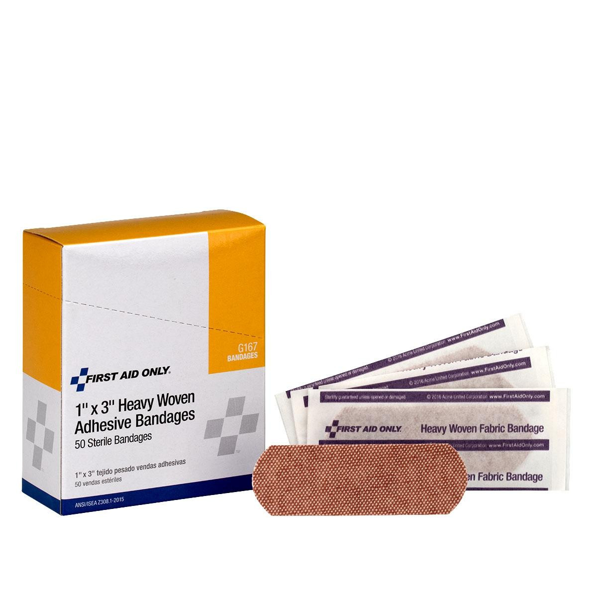 ACME UNITED G167 1"X3" HW FABRIC BANDAGE