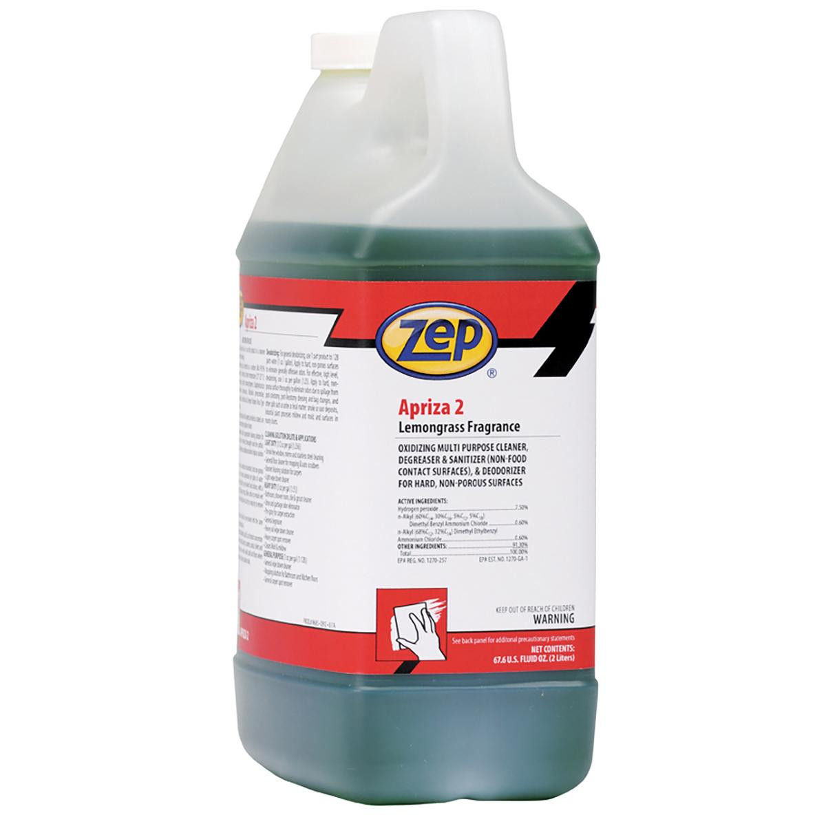 ZEP COMMERCIAL PRODUCTS N68501 S2D APRIZA GREEN LINK4CS 2L