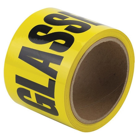 HARRIS INDUSTRIES 3YTA8 SAFETY WARNING TAPE SOLID BLACK/YL 3 W