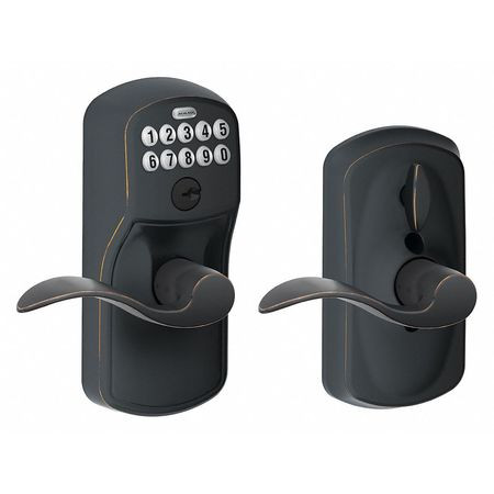 SCHLAGE FE595 PLY716ACC LEVER LOCKSETS; LOCKSET TYPE: ENTRANCE ;