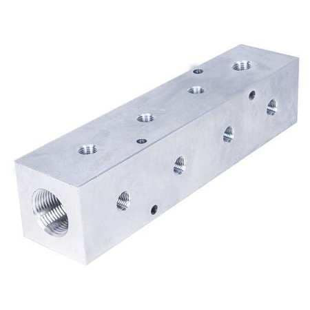 PNEUMADYNE INC M40-500-4-90 MANIFOLD 90 DEG. 8 OUTLETS 9-3/4 L