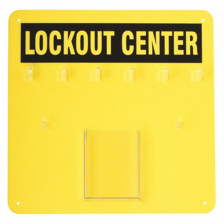 CONDOR USA INC 437R77 PADLOCK STATION BLACK/YELLOW 14 H
