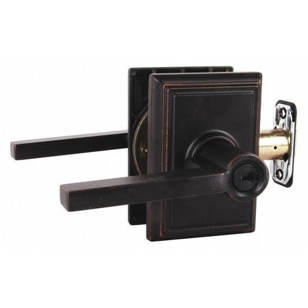 SCHLAGE F51A LAT 716 ADD LEVER LOCKSET ANTIQUE BRONZE ENTRANCE