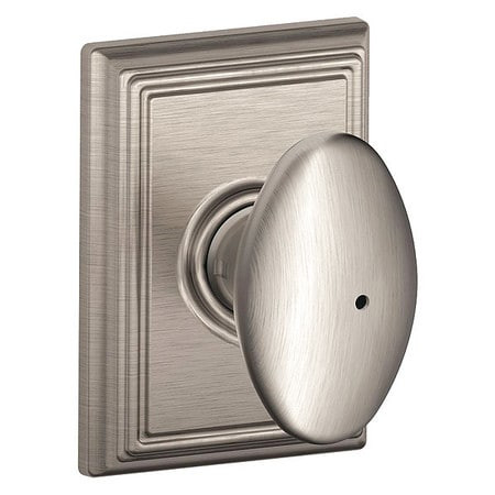 SCHLAGE F40 SIE 619 ADD KNOB LOCKSET SATIN NICKEL PRIVACY GR 2