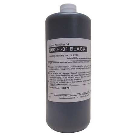 CARCO 1000-I-01 BLACK MARKING INK DYE TYPE BLCK 30 TO 60 SEC.