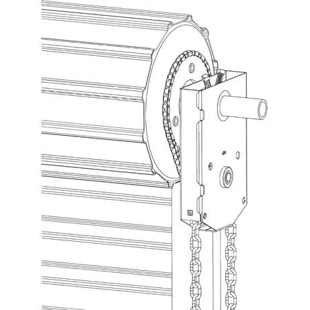 AMERICAN GARAGE DOOR CH401RD114 COMMERCIAL DOOR OPENER 16 FT DOOR HEIGHT