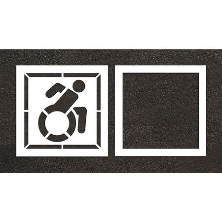 RAE STL-116-34203 PAVEMENT STENCIL 50 W 0.063 THICK 2 PCS
