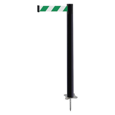 TENSABARRIER 884-33-STD-D2X-C SPIKE POST BLACK POST 43 H