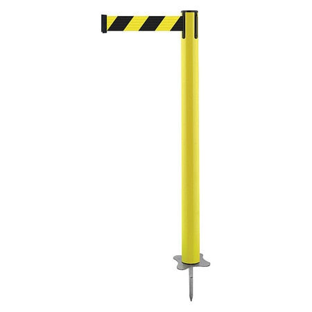 TENSABARRIER 884-35-MAX-D4X-C SPIKE POST YELLOW POST 43 H
