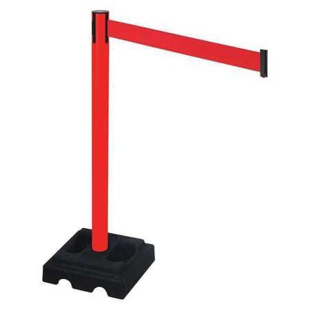 RETRACTA-BELT 332PRD-RD BARRIER POST BLK RED BELT 10 FT BELT L