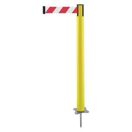 TENSABARRIER 884-35-MAX-D3X-C SPIKE POST YELLOW POST 43 H
