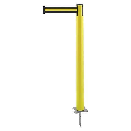 TENSABARRIER 884-35-MAX-S4X-C SPIKE POST YELLOW POST 43 H