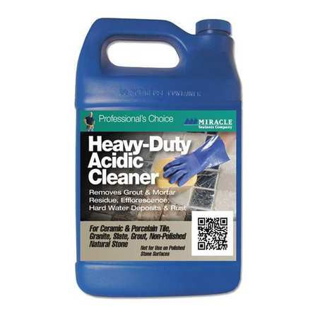 MIRACLE SEALANTS CO HDAC4GAL ACIDIC CLEANER,1 GAL,JUG,PK4
