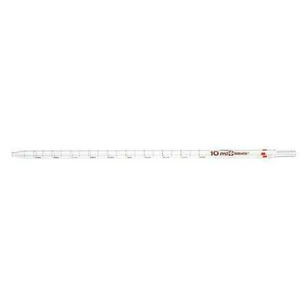 SIBATA 20200-101A SEROLOGICAL PIPET,ORANGE BAND,350MM,PK12