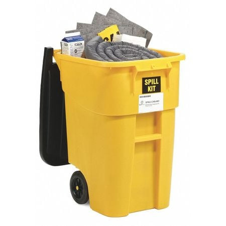 SPILLTECH SPKU-CAN-WD UNIVERSAL 50-GAL WHEELED SPILL KIT