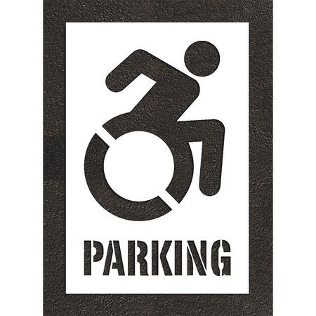 RAE STL-108-34004 PAVEMENT STENCIL, SYMBOL, HANDICAP SYMBO