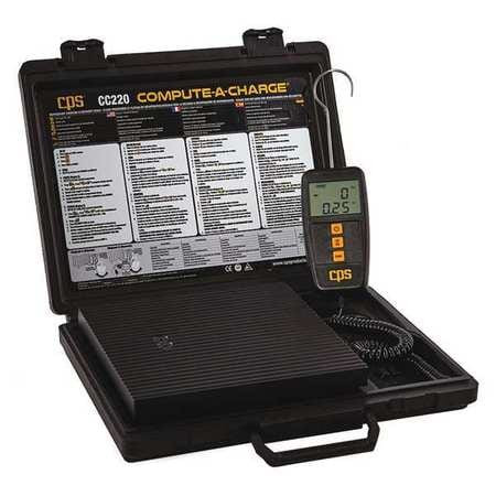 COMPUTE-A-CHARGE CC220 CHARGING/RECOVERY SCALE 220 LB MAX CAP.