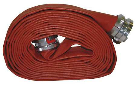 JAFRIB G50H5RR50S FIRE HOSE, SINGLE JACKET, 50 FT. LENGTH,