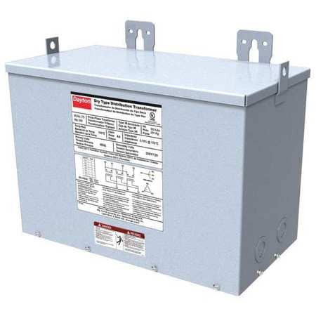DAYTON 44YV01 THREE PHASE TRANSFORMER 15KVA 480V