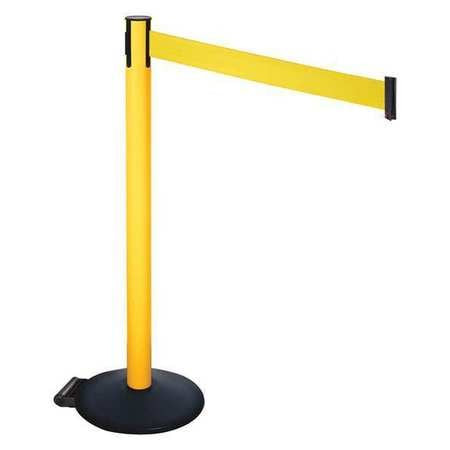 RETRACTA-BELT 335PYW-YW BARRIER POST PVC POST YLW BELT W/WHEELS