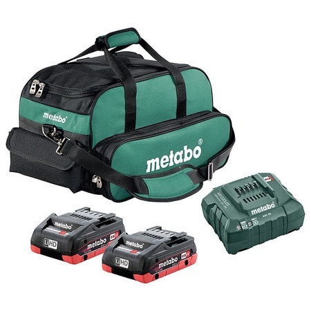 METABO Starter 18V 2x 4.0Ah LiHD BATTERY AND CHARGER KIT FOR LI-ION 18V