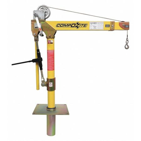 OZ LIFTING PRODUCTS OZ1200DAV-SP1 DAVIT CRANE KIT,1200 LB,22 TO 66IN REACH