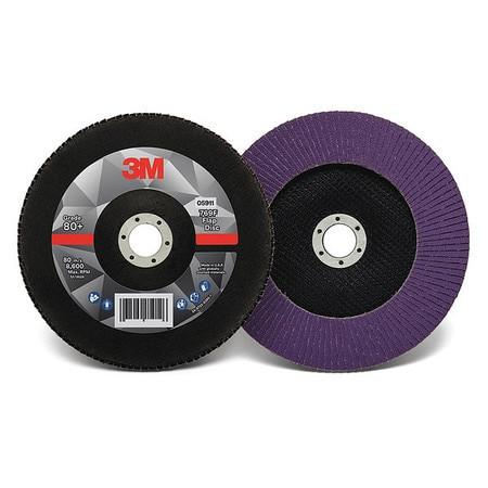 3M 60440351447 FLAP DISC,TYPE 27,7" DIA.,80 GRIT,MEDIUM