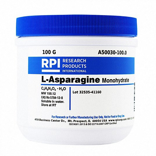 RPI A50030-100.0 L-ASPARAGINE MONOHYDRATE,100G