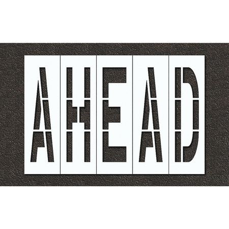 RAE STL-108-74828 PAVEMENT STENCIL AHEAD