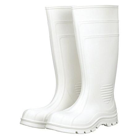 TALON 45DZ27 J2626 RUBBER BOOT MEN'S 10 KNEE WHITE PR