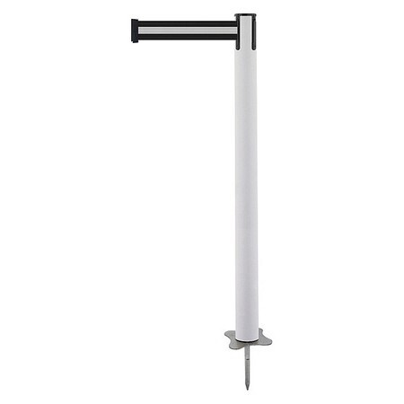 TENSABARRIER 884-32-STD-S3X-C SPIKE POST WHITE POST 43 H