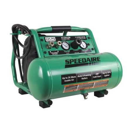 SPEEDAIRE 415L90 PORTABLE AIR COMPRESSOR OIL FREE 225PSI